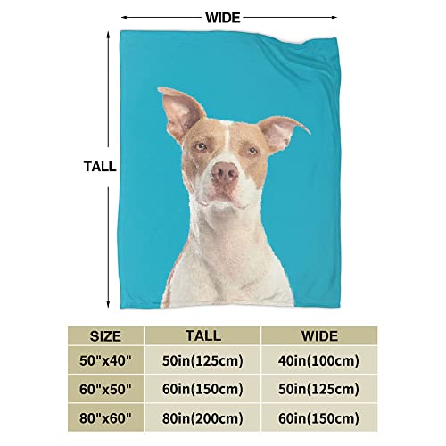 Manta Personalizada para Fotos de Mascotas de 50x4 0/60x5 0/80x60 Pulgadas, Manta para Perros con Imagen Personalizada, Mantas para Gatos, Manta Polar de Franela, Regalo con Imagen