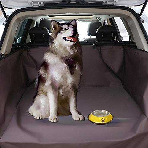 Manta Protectora Coche Perro Marrón Cama Perro Labrador para Forro de Carga, Funda para Forro de Carga para Perros Funda de Asiento para Mascotas Impermeable Resistente a La Suciedad Universal