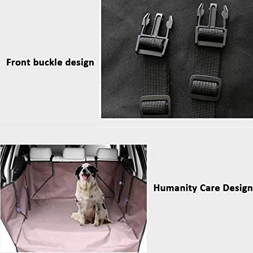 Manta Protectora Coche Perro Marrón Cama Perro Labrador para Forro de Carga, Funda para Forro de Carga para Perros Funda de Asiento para Mascotas Impermeable Resistente a La Suciedad Universal