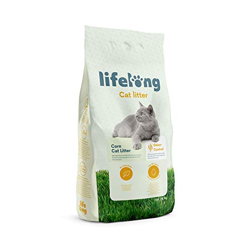 Marca Amazon Lifelong Arena de maíz para gatos 10L