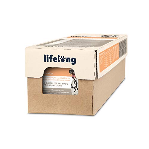 Marca Amazon - Lifelong Dog Food - Paté con carne de ave, Paquete de 10 x 300g