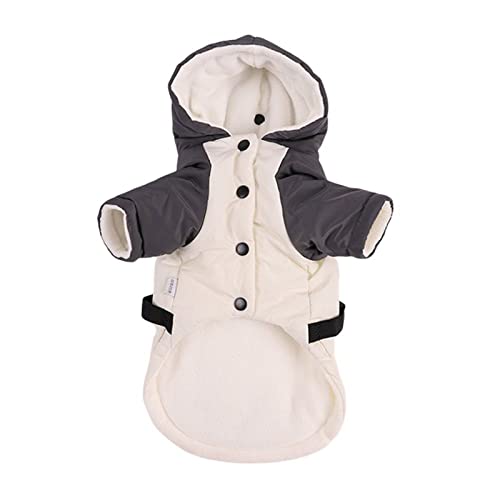 Maritown Abrigos Impermeables para Perros con arnés para Perros pequeños medianos, Chaqueta de Perro Caliente de Invierno Ropa para Perros para Chihuahua Bulldog francés Yorkshire