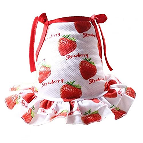 Mascota juego de ropa incluye el vestido de perro mascota de la fruta lindo vestido de verano precioso y 3 camisetas para perros y Piezas transpirables para mascotas Camisetas del perrito ropa del