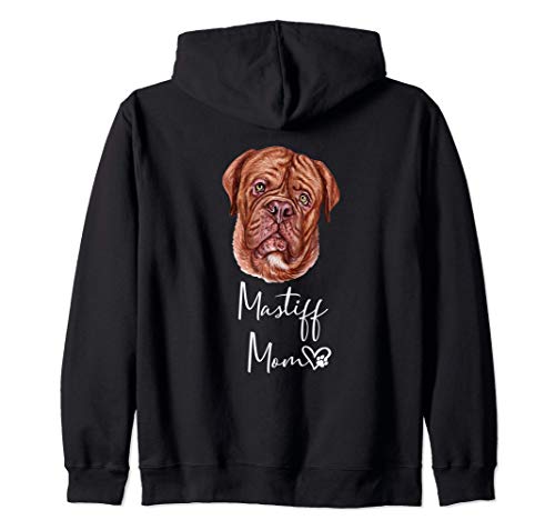 MASTIFF MOM Mamá madre mamaíta de perro Mastín inglés Regalo Sudadera con Capucha