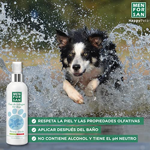 MENFORSAN Agua de Colonia Fresh para Perros 125ml | Pack de 3 Unidades