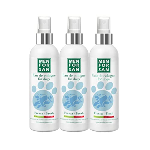 MENFORSAN Agua de Colonia Fresh para Perros 125ml | Pack de 3 Unidades