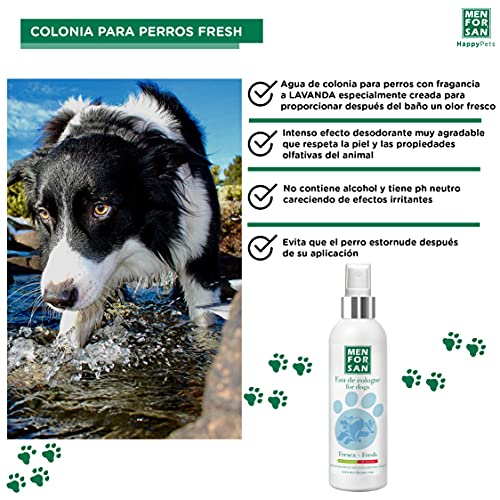 MENFORSAN Agua de Colonia Fresh para Perros 125ml | Pack de 3 Unidades