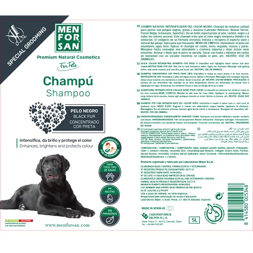 MENFORSAN Champú Perros Pelo Negro 5L