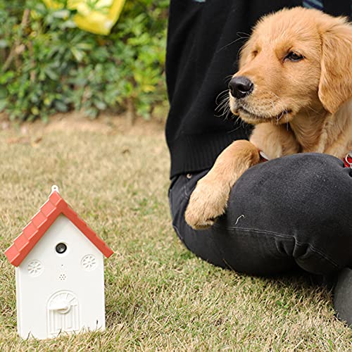 MERIGLARE Dispositivo de Control contra Los Ladridos de Los Perros Ahuyentador de Ladridos para Perros Disuasor de Ladridos Silenciador - Naranja