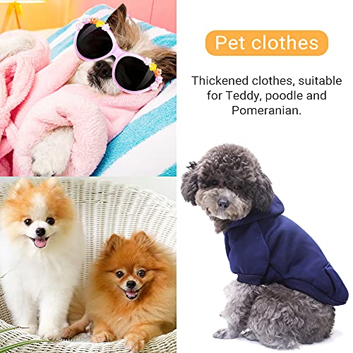 MHwan suéter de Perro con Patas, Perro suéter pequeño, Ropa clásica para Mascotas, Ropa para Perros, suéter para Mascotas de Engrosamiento Suave para Mascotas pequeñas, Medianas y Grandes, 2 Piezas