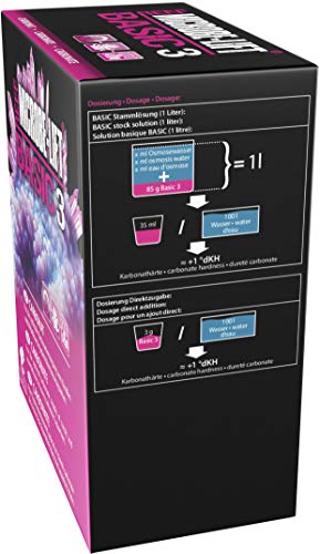 MICROBE-LIFT Basic 3 Carbonate (Kh) - Suplemento de Carbonato en Polvo para Acuarios de Agua Salada, para Un Cuidado Óptimo de los Corales,