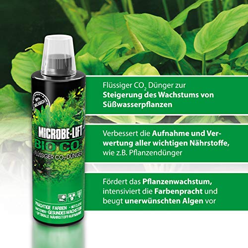 MICROBE-LIFT Bio Co2 - Fertilizante líquido de CO2, Fertilizante de Carbono para Unas Plantas de Acuario admirables, Multicolor