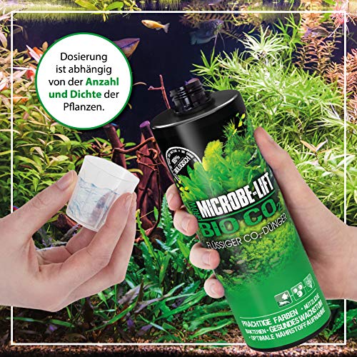 MICROBE-LIFT Bio Co2 - Fertilizante líquido de CO2, Fertilizante de Carbono para Unas Plantas de Acuario admirables, Multicolor