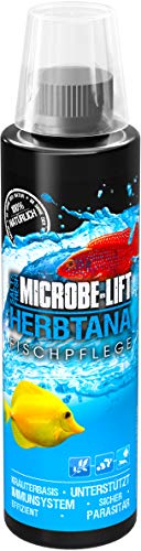 MICROBE-LIFT Herbtana - Estimulante inmunológico para Peces para acuarios de Agua Dulce y Salada, Producto de Cuidado a Base de Hierbas, Potencia y fortalece el Sistema inmunológico