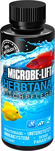 MICROBE-LIFT Herbtana - Estimulante inmunológico para Peces para acuarios de Agua Dulce y Salada, Producto de Cuidado a Base de Hierbas, Potencia y fortalece el Sistema inmunológico