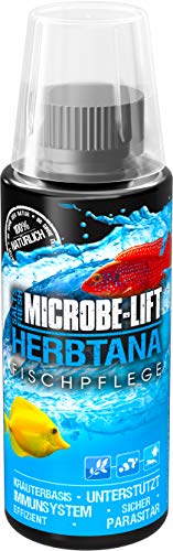 MICROBE-LIFT Herbtana - Estimulante inmunológico para Peces para acuarios de Agua Dulce y Salada, Producto de Cuidado a Base de Hierbas, Potencia y fortalece el Sistema inmunológico