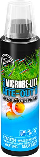 MICROBE-LIFT Nite-out II – Bacterias para Principiantes aptas para acuarios de Agua Dulce y Salada, su Acuario estará Listo para los Peces en un Abrir y Cerrar de Ojos