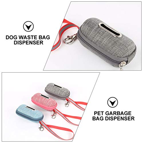 Mikikit Dispensadores de Bolsas de Basura de Animales Domésticos: Perro/Gato Dispensador de Bolsas de Residuos para Correa de Mascota Cinturón de Desperdiciar Bolsas Bolsa Impermeable