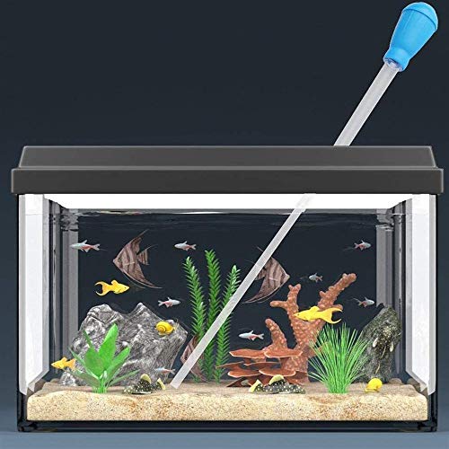 Mirrwin Cambiador de Agua de Pecera Pipeta de Medición Limpiador Grava de Pecera Pipeta con Gotero Pipeta Liquida con Pipeta de Goma Utilizado para Peces Marinos y Acuarios de Arrecifes de Coral