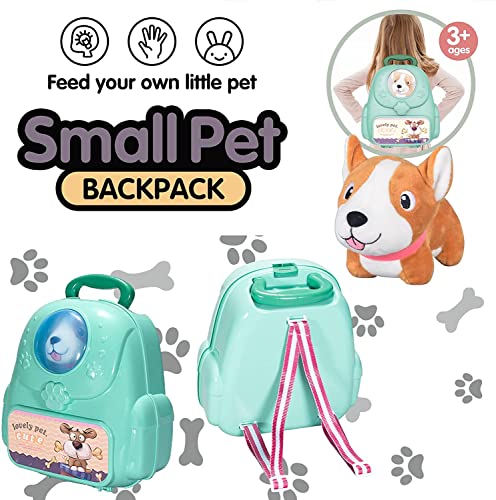 MITCIEN Juguetes para perros Juego de juguetes para mascotas con felpa para el cuidado de cachorros, accesorios para médicos, juegos de rol de simulación, mochila para niños de 3 4 5 años