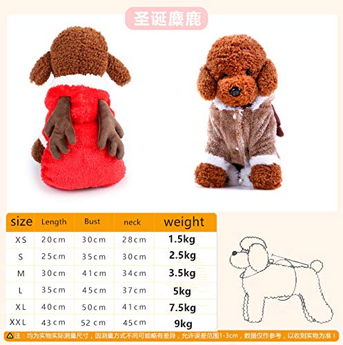 Miwaimao La nueva ropa para mascotas de terciopelo coral Dongkuan Yiwu de cuatro patas de dibujos animados ropa para perro de perro de la marca B04207 Lion, XS