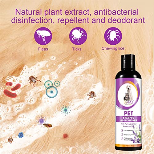 M/L Champú y acondicionador para Perros - Champú para Cachorros para Pieles sensibles y con picazón Seca | Ingredientes Naturales, Fórmula Natural equilibrada con pH, Baño para Perros Misoye