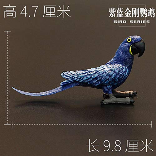 Modelo Animal Conjunto Bird Animal del Pájaro del Juguete Cisne Águila Loro Cisne Zzib (Color : Budgies 2)