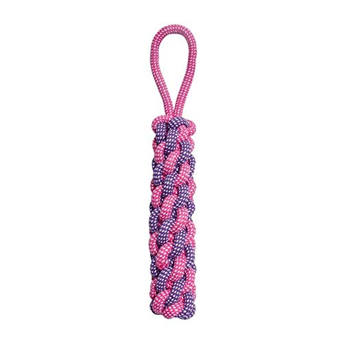 Molares Mordeduras Juguetes para mascotas Dientes Juguetes de cuerda de algodón resistentes a las mordeduras Perro Mediano y grande Perro Molar Juguete Chew Ball Juguete para perro 1PCS, 40CM, L