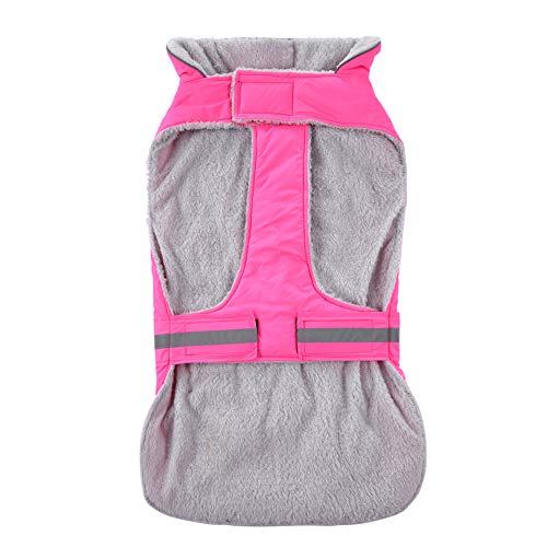 Mothcattl Ropa para Perro, Invierno Mascota Cachorros Cachorros cálido Ajustable Reflectante Suave Chaqueta Abrigo Andes Ropa Grande Ropa Suministros de Ropa para Mascotas