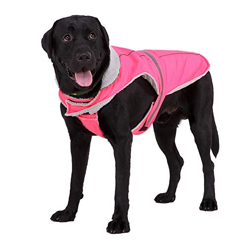 Mothcattl Ropa para Perro, Invierno Mascota Cachorros Cachorros cálido Ajustable Reflectante Suave Chaqueta Abrigo Andes Ropa Grande Ropa Suministros de Ropa para Mascotas