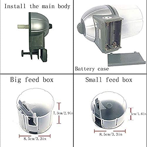 muuunann Alimentador de Peces automáticos, alimentador de Pescado, alimentador de Temporizador de acuarios de Vacaciones Fish Fish Food Dispenser Máquina de alimentación