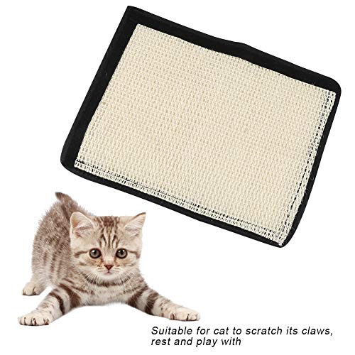 Mxtech Alfombrilla para rascar de sisal Duradera, rascador para Gatos, sisal para Que el Gato se rasque Las Garras, descanse y juegue