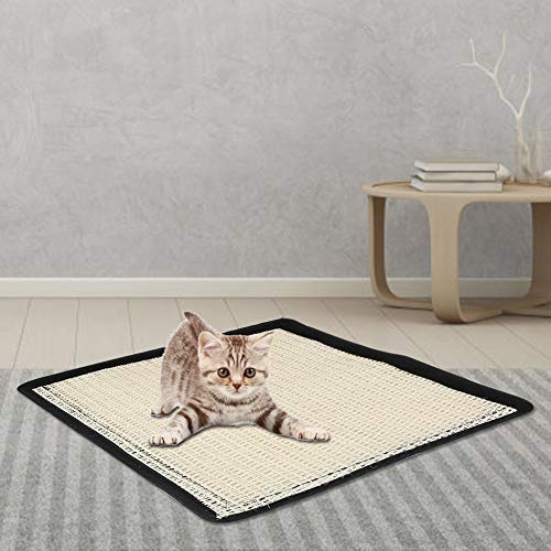 Mxtech Alfombrilla para rascar de sisal Duradera, rascador para Gatos, sisal para Que el Gato se rasque Las Garras, descanse y juegue