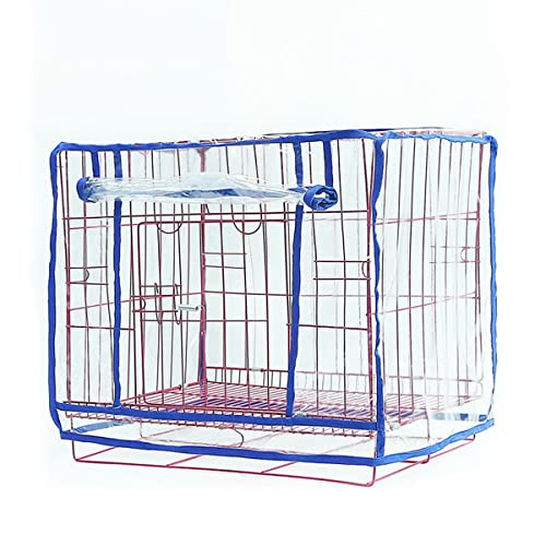 N  A Cubierta Jaula para Perros, Cubierta Jaula Hierro Plástico Transparente Juego De Perrera Impermeable A Prueba De Polvo para Jaula Perros Grandes, Medianos Y Pequeños,46x35x40cm