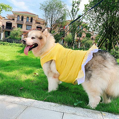 N / A Ropa para Perros Abrigo Ropa de Verano para Perros Grandes Vestido de Perro Grande Husky Samoyedo Alaskan Malamute Labrador Golden Retriever Falda Cachorro Disfraz de Perro pequeño