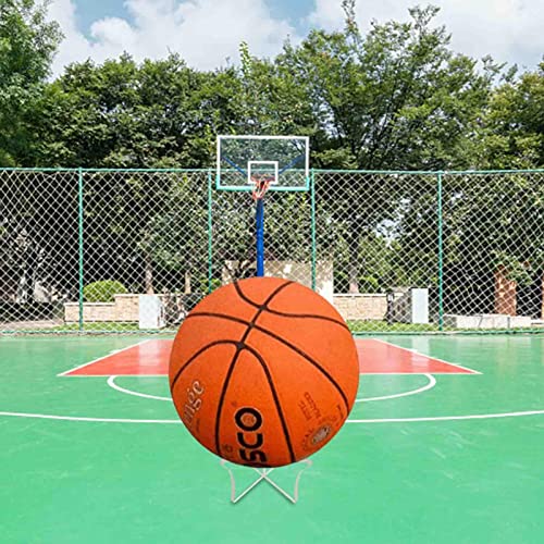 NAKYLUCY Soporte de acrílico para Pelota, Estante de exhibición de Almacenamiento de Pelota Deportiva, Estante de exhibición de Pelota para Baloncesto, fútbol, Voleibol, fútbol, balones de Rugby