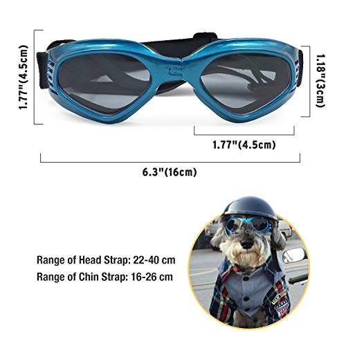 Namsan Stylish and Fun Pet/Dog Puppy UV Goggles Sunglasses Waterproof Protection Sun Glasses For Dog -Blue