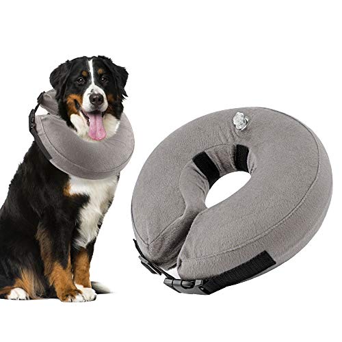 Nasjac Collar de recuperación Inflable para Perros, Collar Inflable para Perros Soft Pet Recovery con Hebilla Ajustable