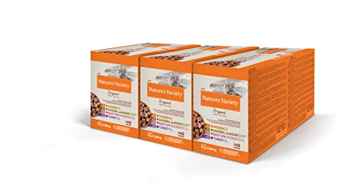 Nature's Variety Original No Grain - Multipack de patés para Gatos Adultos - 3 Multipacks de 12 x 70 g - Total 2,52 kg