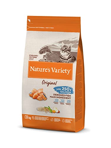 Nature's Variety Original - Pienso para gatos esterilizados con salmón sin espinas 1,25 Kg