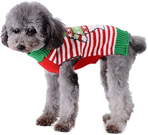 Navidad mascota patrón de dibujos animados perro gato feo suéter Navidad cachorro mascota jersey Navidad ropa abrigo pequeño mediano grande invierno ropa de clima frío prendas punto XXS