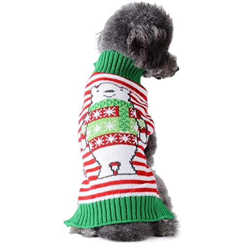 Navidad mascota patrón de dibujos animados perro gato feo suéter Navidad cachorro mascota jersey Navidad ropa abrigo pequeño mediano grande invierno ropa de clima frío prendas punto XXS