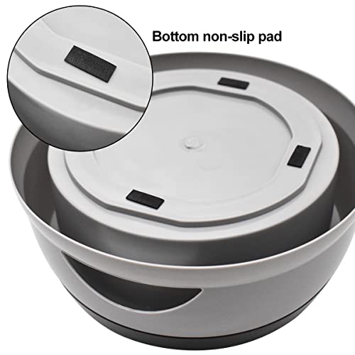 NC Bebedero Perro Anti-Salpicaduras, Xiuyer 2pcs No Spill Water Bowl for Car Plástico, Cuenco Plegable para Perros Silicona, Plato de Riego Portátil para Alimentación de Mascotas