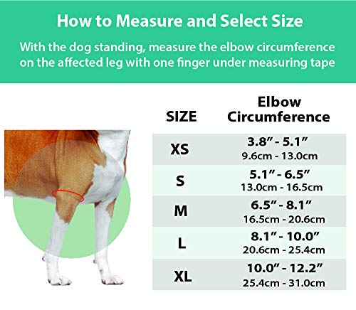 NeoAlly Dog Elbow Brace Protector Pads for Canine Elbow and Shoulder Support Elbow Hygroma, Dysplasia, Osteoarthritis, Elbow Calluses, Pressure Sores and Shoulder Dislocation (XL-Right)