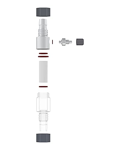 NICREW Difusor de CO2 para Acuarios, Atomizador de CO2 en Linea para Manguera de 12/16 mm