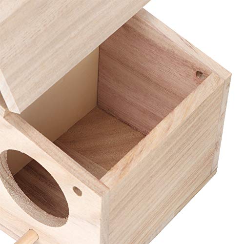 Nidos de pájaros de Madera para Mascotas, Caja de cría para casa, Jaula, Accesorios para pajareras para Loros al Aire Libre, Golondrinas