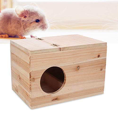 Nikou Caja de cría de Mascotas - Seguridad de Madera para Mascotas Animal Chinchilla Caja de cría de Ardillas Jaula de anidación Resistente al Desgaste