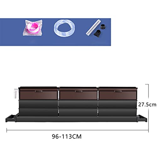 NINAINAI Filtro De Pecera Caja de Filtro de Agua Externa montada Superior de 3 Capas del Sistema de Filtro de Acuario Filtro de Peces Filtro del Tanque de Peces Apto para Acuarios Tropicales