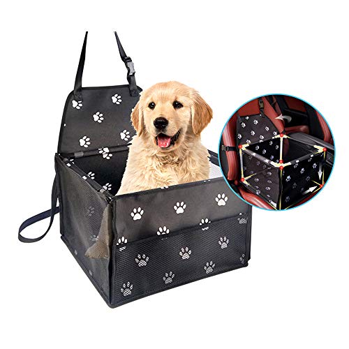 NLYWB Asiento para Perro pequeño, Coche Elevador Mascotas, diseño de Hebilla, previene el mareo por Movimiento, Resistente, Duradero, Plegable, Apto Gatos, Perros, etc, tamaño 12.6x15.7x9.4 Pulgadas