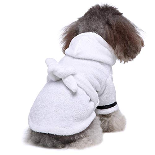 None/Brand Pet Dog Bathrob Perro Pijamas Ropa para dormir Suave Mascota Toalla de Secado Ropa para Cachorro Perros Gatos Pet Accesorios